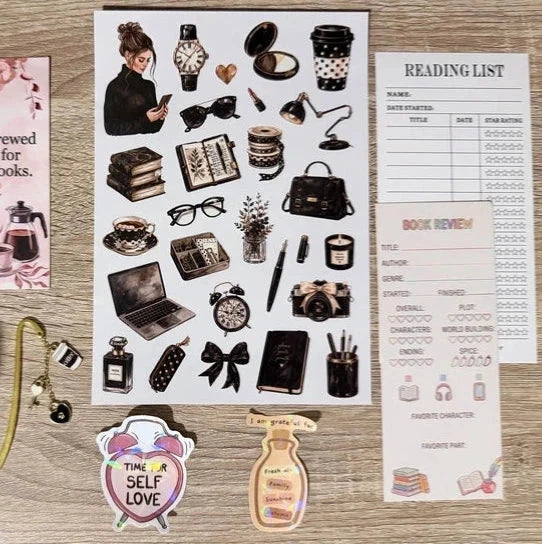 Coffret Bundle Café – Papeterie, lecture & moments cosy