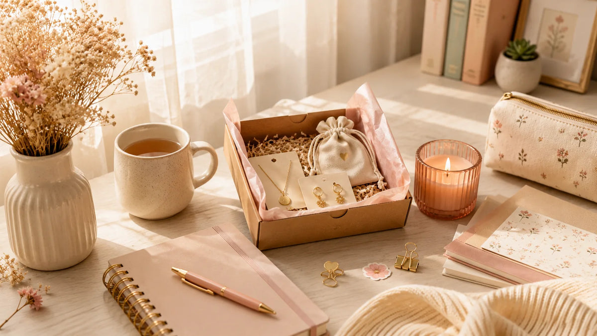 Coffrets cadeaux Boxy Kokoro avec papeterie et bijoux