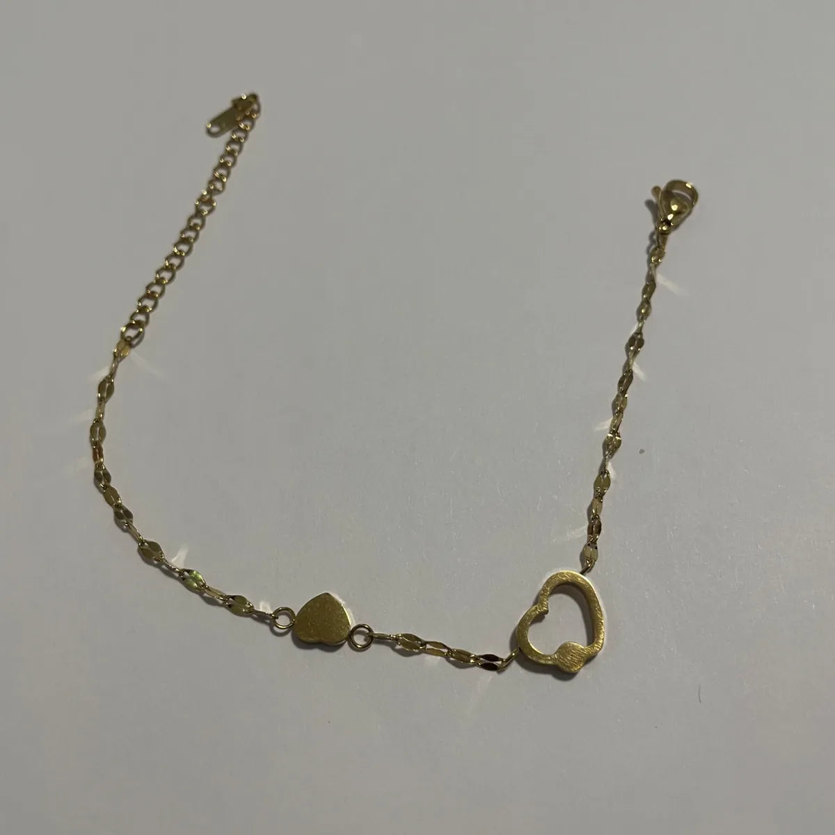bracelet cœur en acier titane